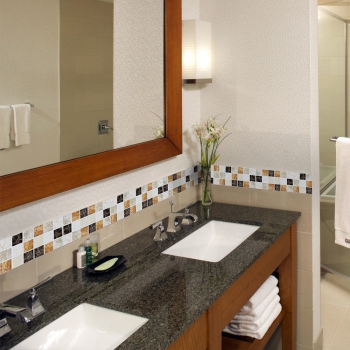 Fliesenaufkleber Mosaik Marmor Braun