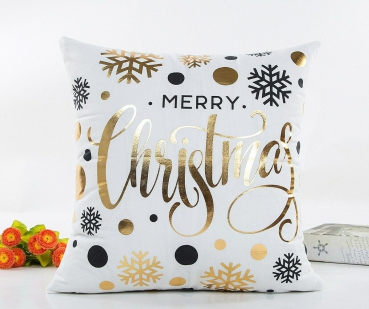 Softer Christmas Kissenbezug Gold Muster