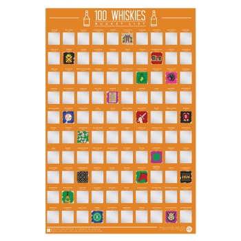 Poster 100 Whiskies Bucket List