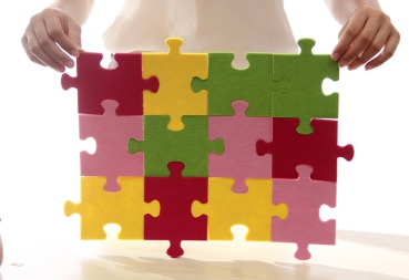 Filz Untersetzer-Set Puzzle