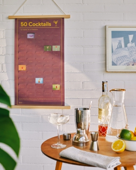 Interaktives Poster - 50 Cocktails to taste in a lifetime