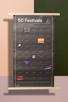 Preview: Interaktives Poster - 50 Festivals to attend in a lifetime
