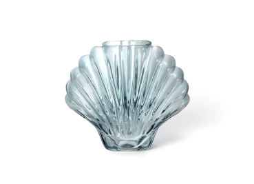 Vase Seashell Blau
