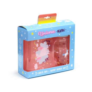 Brotbox & Trinkflasche Einhorn