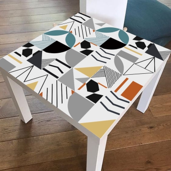 Preview: Tischaufkleber "Geometric Colored"