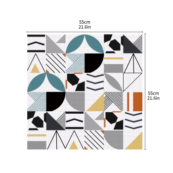 Preview: Tischaufkleber "Geometric Colored"