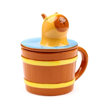 Becher mit Deckel Capybara