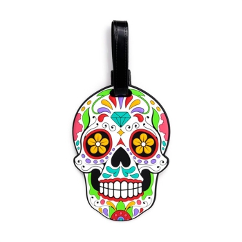 Gepäckanhänger Day of the Dead Totenkopf