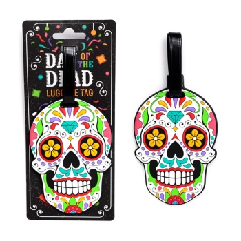 Gepäckanhänger Day of the Dead Totenkopf