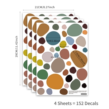 Preview: 152 Aufkleber Steine Color