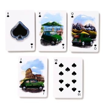 Spielkarten Fiat 500