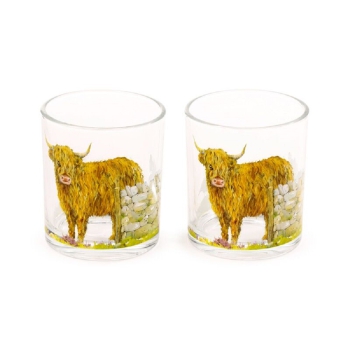 2er-Set Trinkgläser Highland Coo