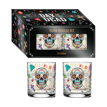 2er-Set Trinkgläser Day of the Dead
