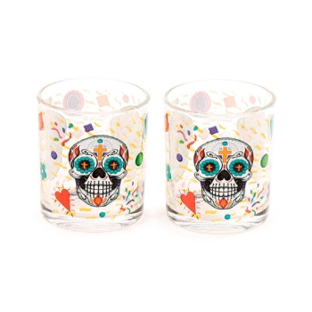 2er-Set Trinkgläser Day of the Dead