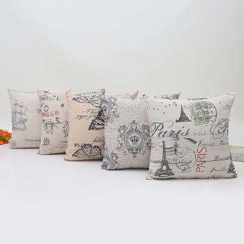 Preview: Kissenhülle Vintage Postcard