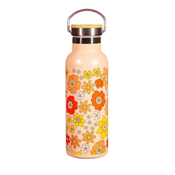 Edelstahl Wasserflasche 70´s Floral