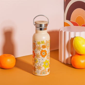 Edelstahl Wasserflasche 70´s Floral