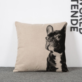 Kissenbezug Mops, Boxer & Katze