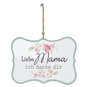 Textschild "Liebe Mama"