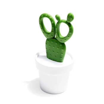 Schere im Topf Cactus Scissors Weiß-Grün