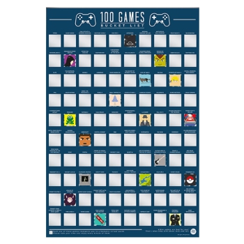 Poster 100 Games Bucket List