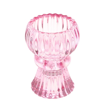 Doppel Kerzenständer Rosa