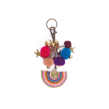 Schlüsselanhänger Fächer Rosa