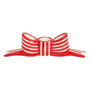 Kerzenhalter Schleife Rot