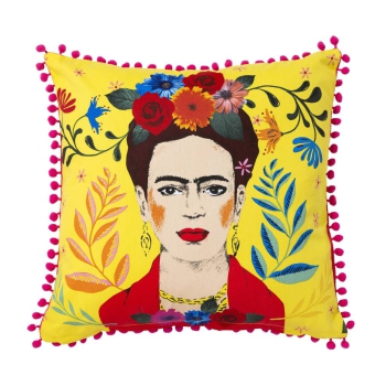Frida Kahlo Kissen Gelb