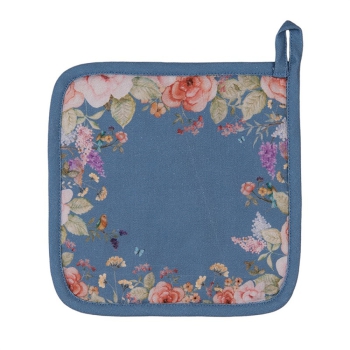 Topflappen Flowers Blue