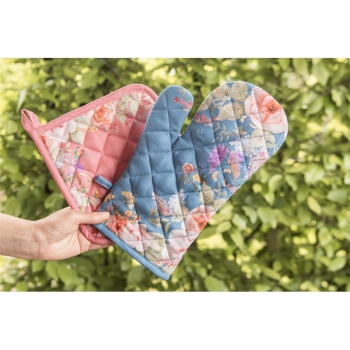 Topflappen Flowers Pink