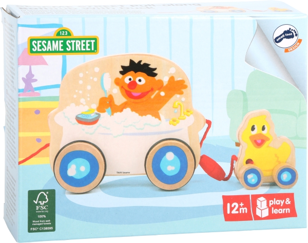 SESAMSTRASSE Zieh-Badewanne mit Ente