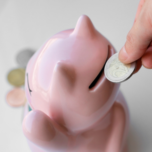 Spardose Lucky Cat rosa