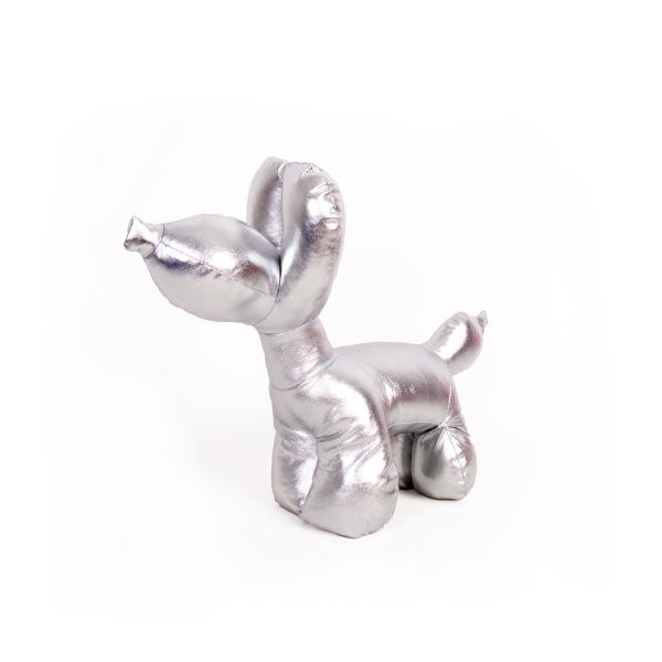 Türstopper Ballonhund Silber