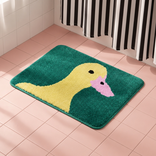 Badematte Ente Grün
