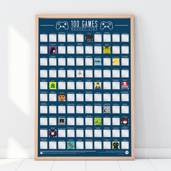Poster 100 Games Bucket List