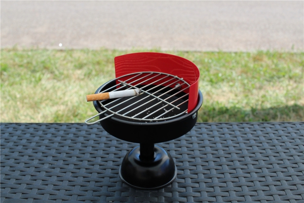 Aschenbecher Mini BBQ Grill Indoor/Outdoor Metall 15 x 13 cm kaufen