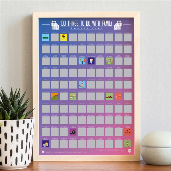 Poster 100 Things to do with family