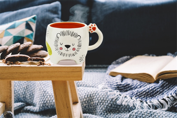 Pet Art Kaffeebecher Löwe