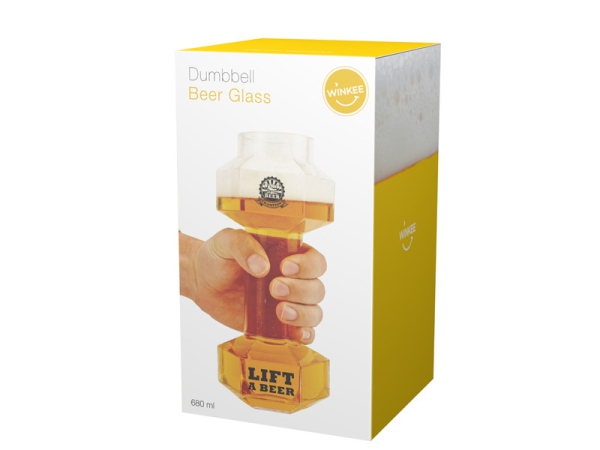 Hantel Bierglas