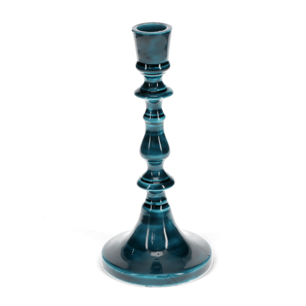 Kerzenständer Vintage 19cm blau