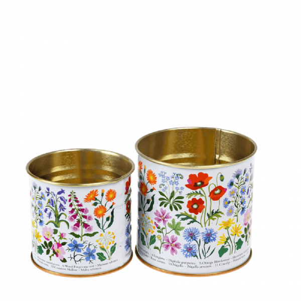 Aufbewahrung Mini Dosen-Set Wild Flowers