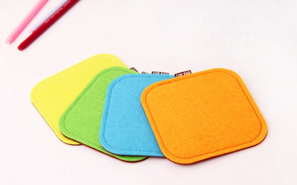 Filz Untersetzer-Set Quadrat
