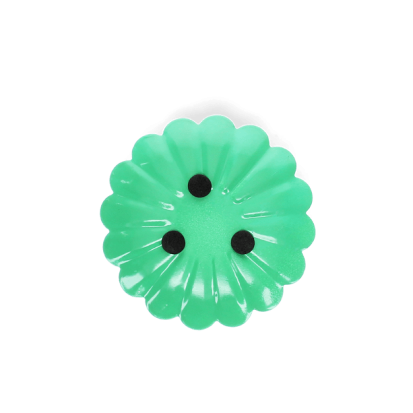 Flacher Kerzenhalter Blume grün