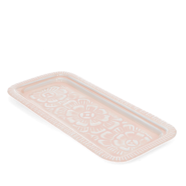Emaille-Schmucktablett Rosa