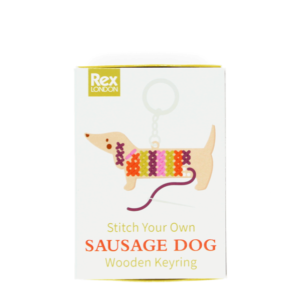 Schlüsselanhänger zum Selbststicken Sausage Dog