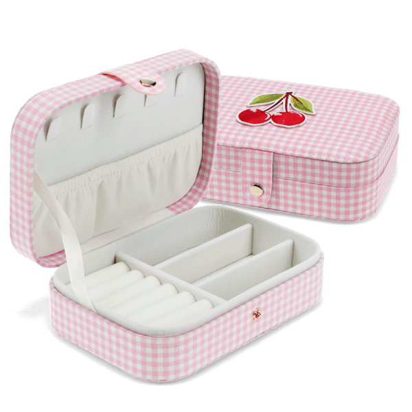 Schmuckkasten Rosa Gingham-Cherry