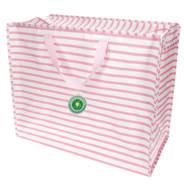 XXL Aufbewahrungstasche Pinke Streifen