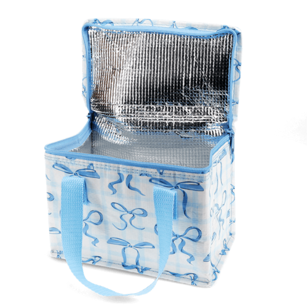 Isolierte Snacktasche blaue Schleifen