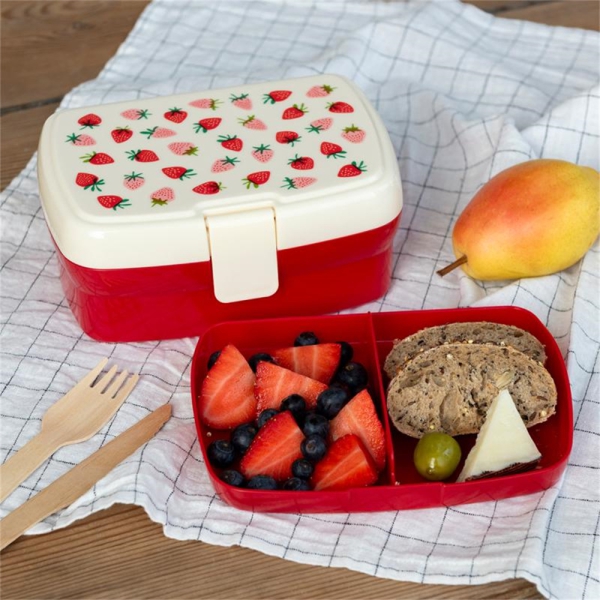 Lunchbox mit Tablett Erdbeere